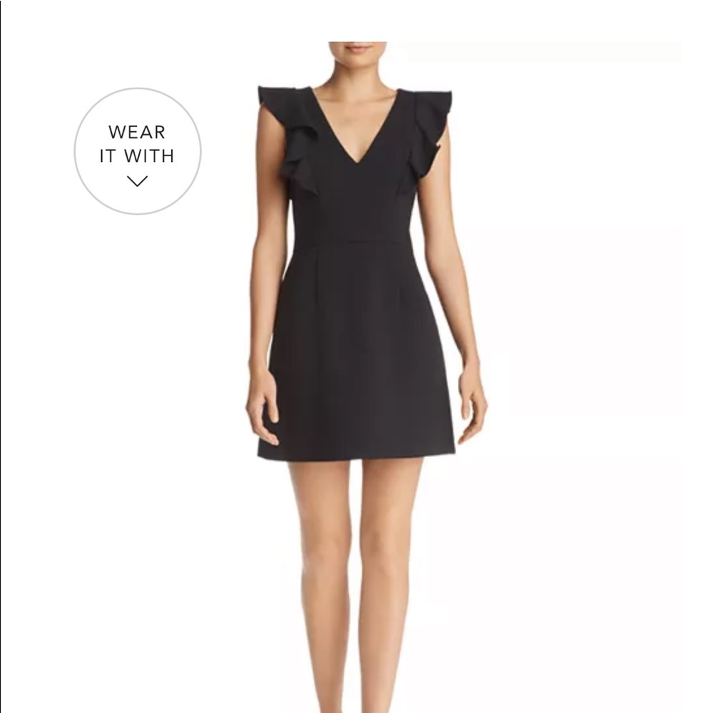 French connection black dress size 0